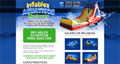 Desktop Screenshot of inflablesacuaticosmonterrey.com