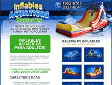 Tablet Screenshot of inflablesacuaticosmonterrey.com